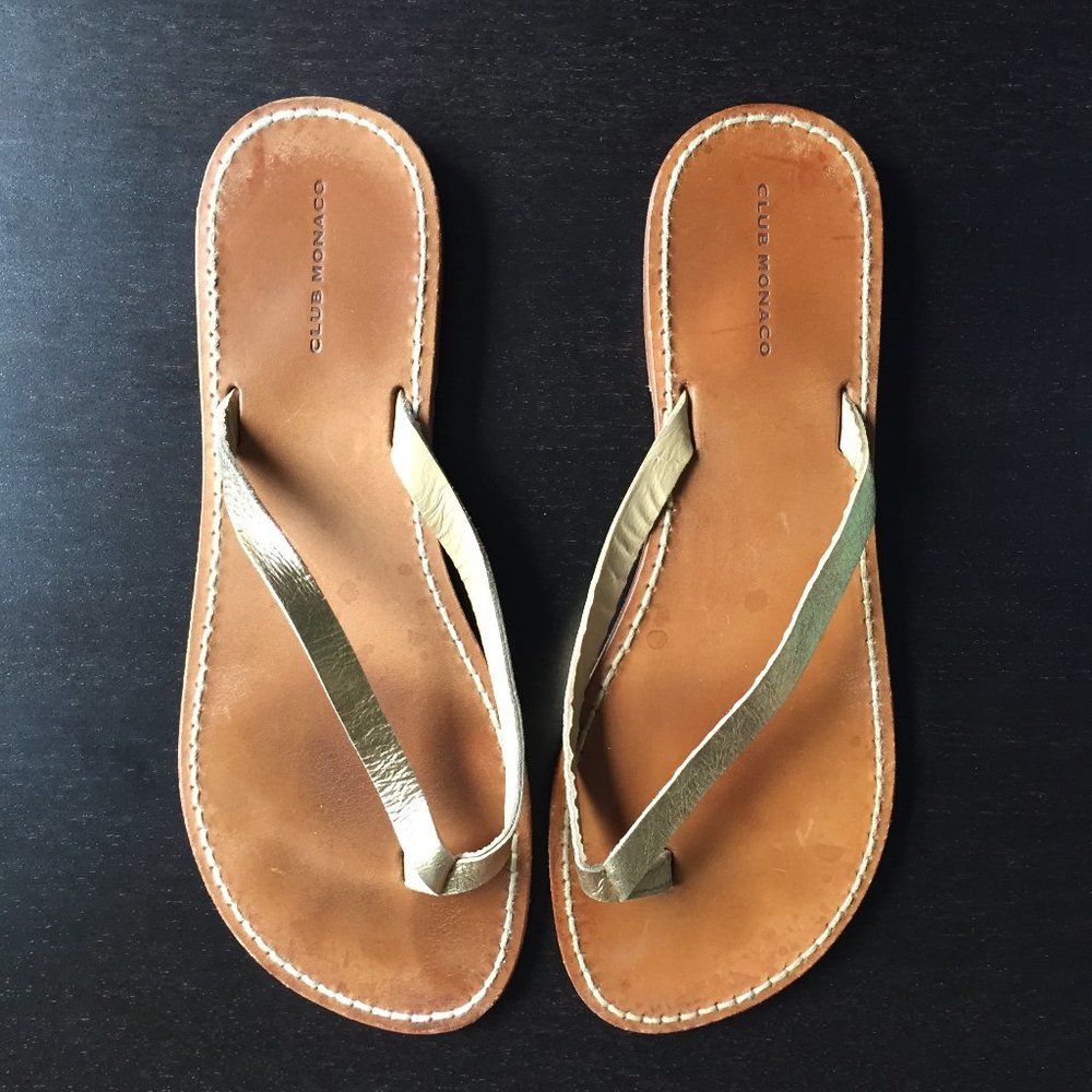 Club Monaco Leather Sandals